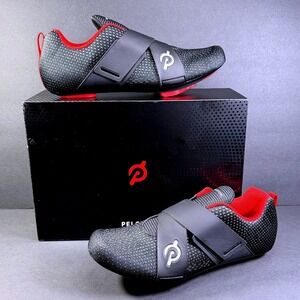Peloton Altos Cycling Shoes Black Red Indoor Spin Bike PL-SH02 Mens 13 WMS 14.5